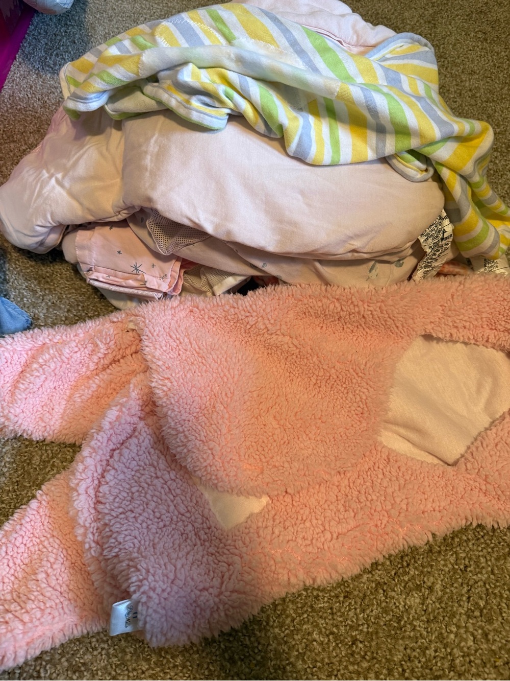 Baby girl swaddles